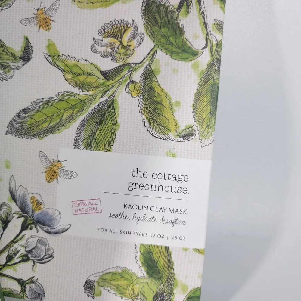 New Margot Elena 3 Pc The Cottage Greenhouse Kaolin Sea Clay Mask Dry Body Oil